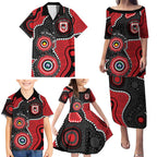 Dragons NAIDOC Week 2026 Personalised Family Matching Puletasi and Hawaiian Shirt 50 Years of Deadly Aboriginal Art