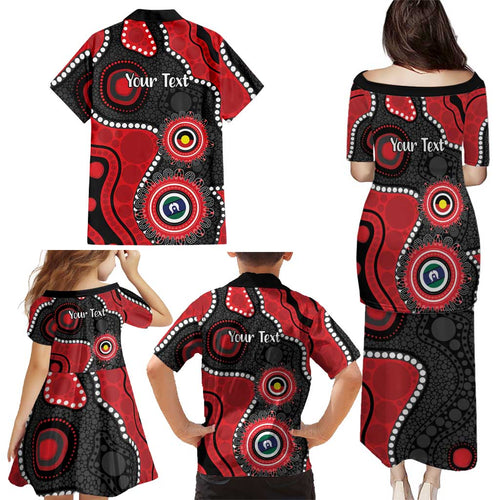 Dragons NAIDOC Week 2026 Personalised Family Matching Puletasi and Hawaiian Shirt 50 Years of Deadly Aboriginal Art