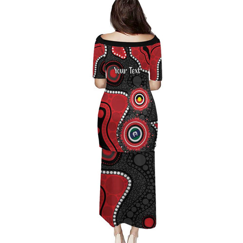 Dragons NAIDOC Week 2026 Personalised Family Matching Puletasi and Hawaiian Shirt 50 Years of Deadly Aboriginal Art