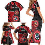 Dragons NAIDOC Week 2026 Personalised Family Matching Short Sleeve Bodycon Dress and Hawaiian Shirt 50 Years of Deadly Aboriginal Art