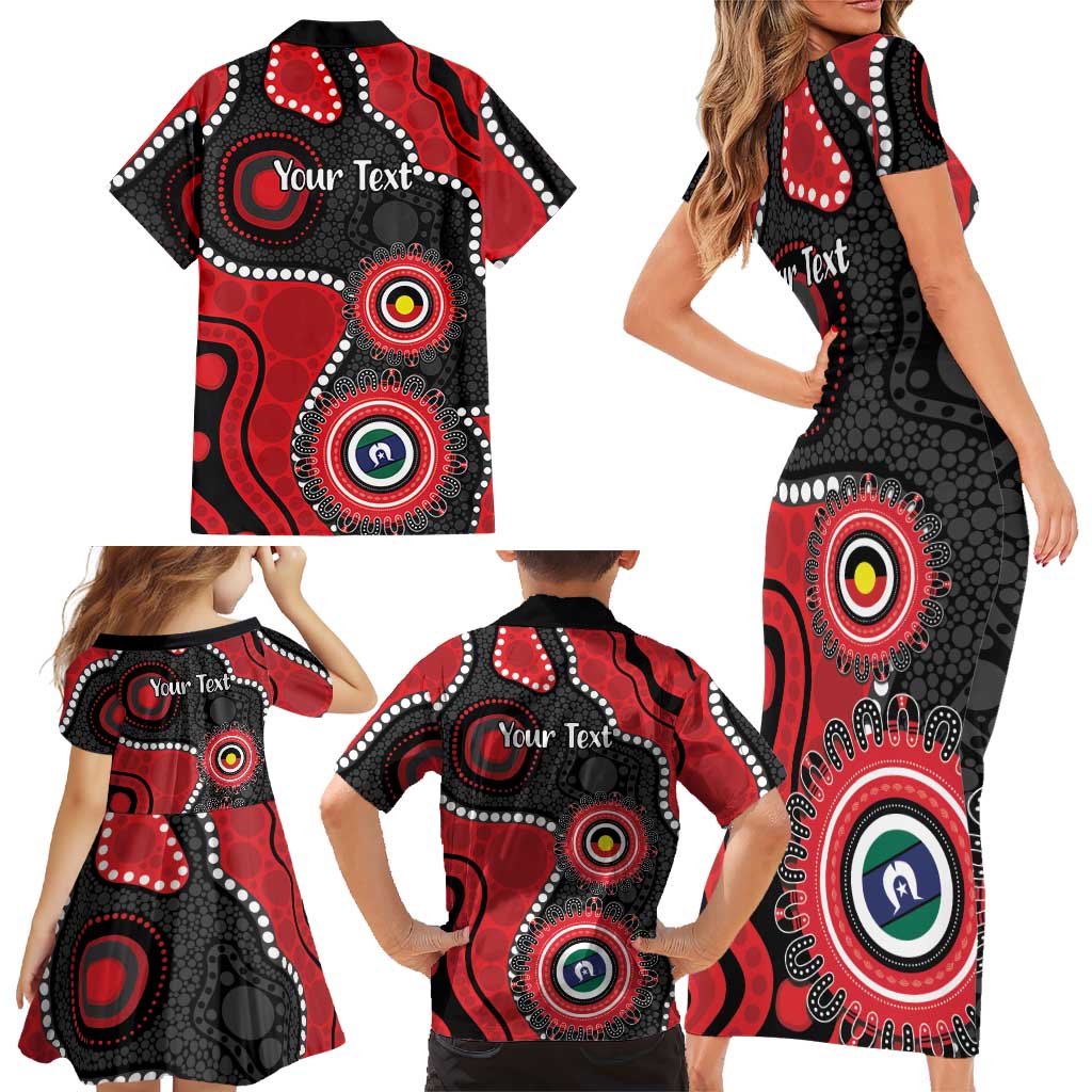 Dragons NAIDOC Week 2026 Personalised Family Matching Short Sleeve Bodycon Dress and Hawaiian Shirt 50 Years of Deadly Aboriginal Art