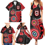 Dragons NAIDOC Week 2026 Personalised Family Matching Summer Maxi Dress and Hawaiian Shirt 50 Years of Deadly Aboriginal Art
