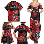 Dragons NAIDOC Week 2026 Personalised Family Matching Summer Maxi Dress and Hawaiian Shirt 50 Years of Deadly Aboriginal Art
