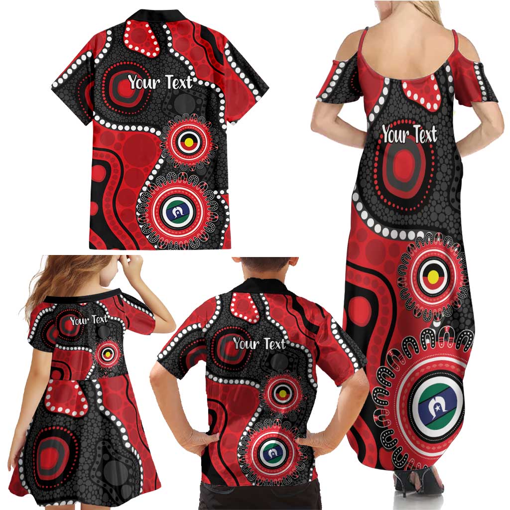 Dragons NAIDOC Week 2026 Personalised Family Matching Summer Maxi Dress and Hawaiian Shirt 50 Years of Deadly Aboriginal Art