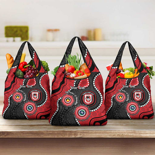Dragons NAIDOC Week 2026 Personalised Grocery Bag 50 Years of Deadly Aboriginal Art