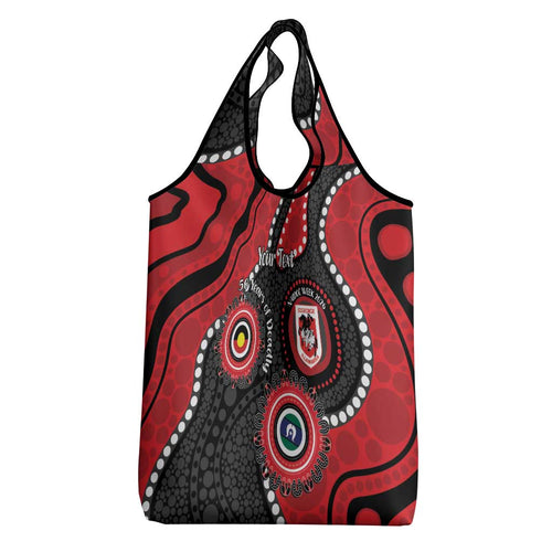Dragons NAIDOC Week 2026 Personalised Grocery Bag 50 Years of Deadly Aboriginal Art