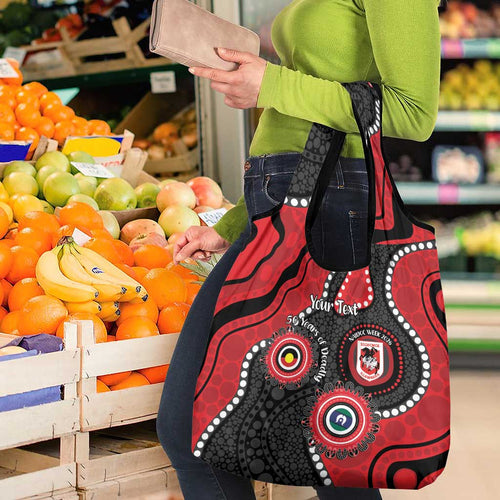 Dragons NAIDOC Week 2026 Personalised Grocery Bag 50 Years of Deadly Aboriginal Art