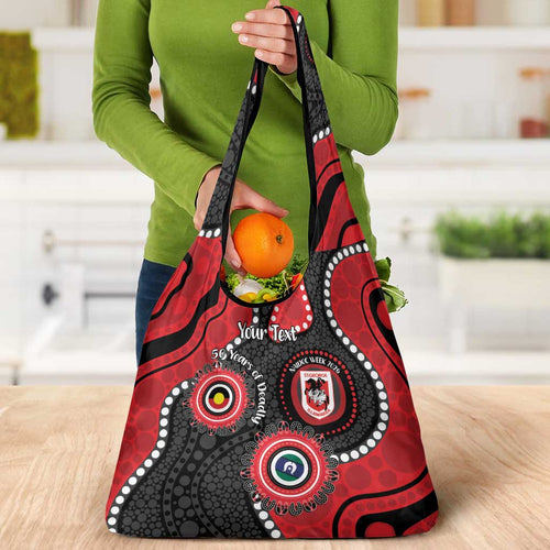 Dragons NAIDOC Week 2026 Personalised Grocery Bag 50 Years of Deadly Aboriginal Art