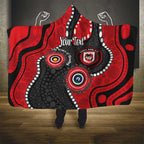 Dragons NAIDOC Week 2026 Personalised Hooded Blanket 50 Years of Deadly Aboriginal Art