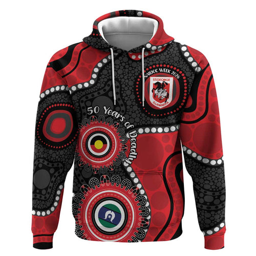 Dragons NAIDOC Week 2026 Personalised Hoodie 50 Years of Deadly Aboriginal Art