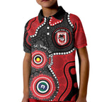 Dragons NAIDOC Week 2026 Personalised Kid Polo Shirt 50 Years of Deadly Aboriginal Art