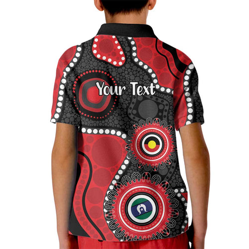 Dragons NAIDOC Week 2026 Personalised Kid Polo Shirt 50 Years of Deadly Aboriginal Art