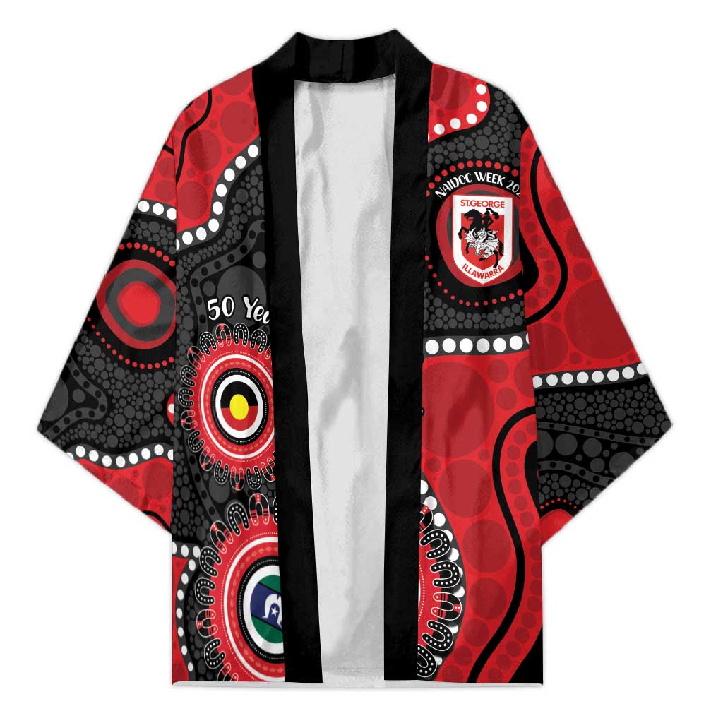 Dragons NAIDOC Week 2026 Personalised Kimono 50 Years of Deadly Aboriginal Art
