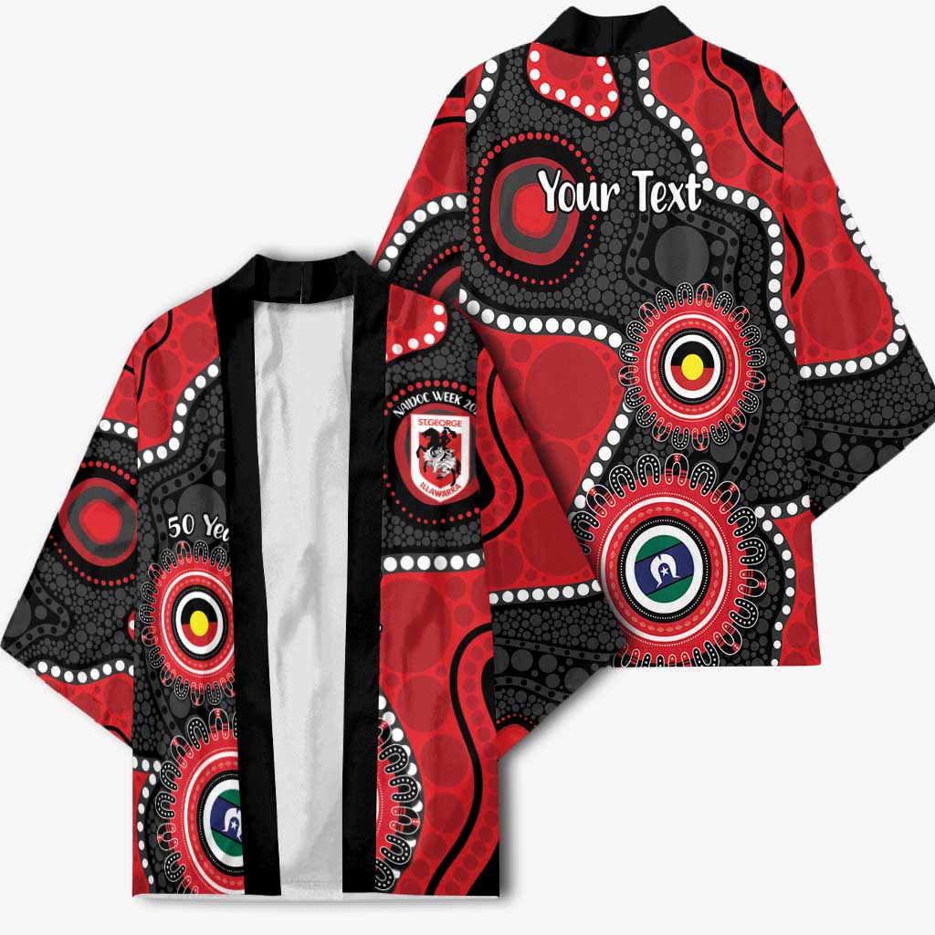 Dragons NAIDOC Week 2026 Personalised Kimono 50 Years of Deadly Aboriginal Art