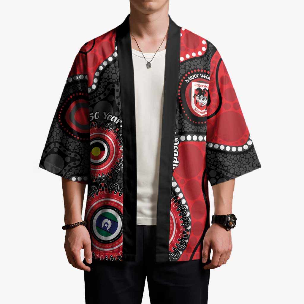 Dragons NAIDOC Week 2026 Personalised Kimono 50 Years of Deadly Aboriginal Art