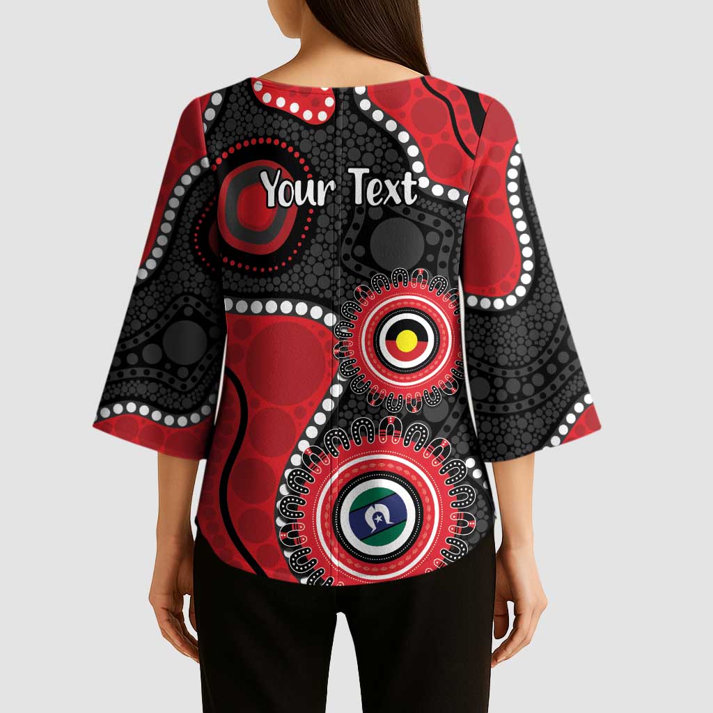 Dragons NAIDOC Week 2026 Personalised Kimono Sleeve Blouse 50 Years of Deadly Aboriginal Art