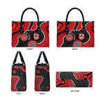Dragons NAIDOC Week 2026 Personalised Leather Bag 50 Years of Deadly Aboriginal Art