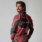 Dragons NAIDOC Week 2026 Personalised Long Sleeve Polo Shirt 50 Years of Deadly Aboriginal Art