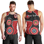 Dragons NAIDOC Week 2026 Personalised Men Tank Top 50 Years of Deadly Aboriginal Art