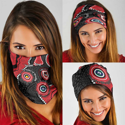 Dragons NAIDOC Week 2026 Personalised Neck Gaiter 50 Years of Deadly Aboriginal Art