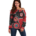 Dragons NAIDOC Week 2026 Personalised Off Shoulder Sweater 50 Years of Deadly Aboriginal Art