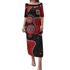 Dragons NAIDOC Week 2026 Personalised Puletasi 50 Years of Deadly Aboriginal Art
