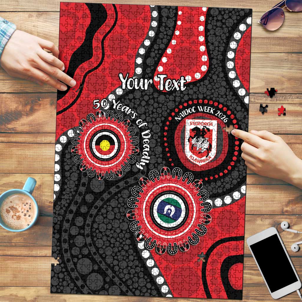 Dragons NAIDOC Week 2026 Personalised Puzzle 50 Years of Deadly Aboriginal Art