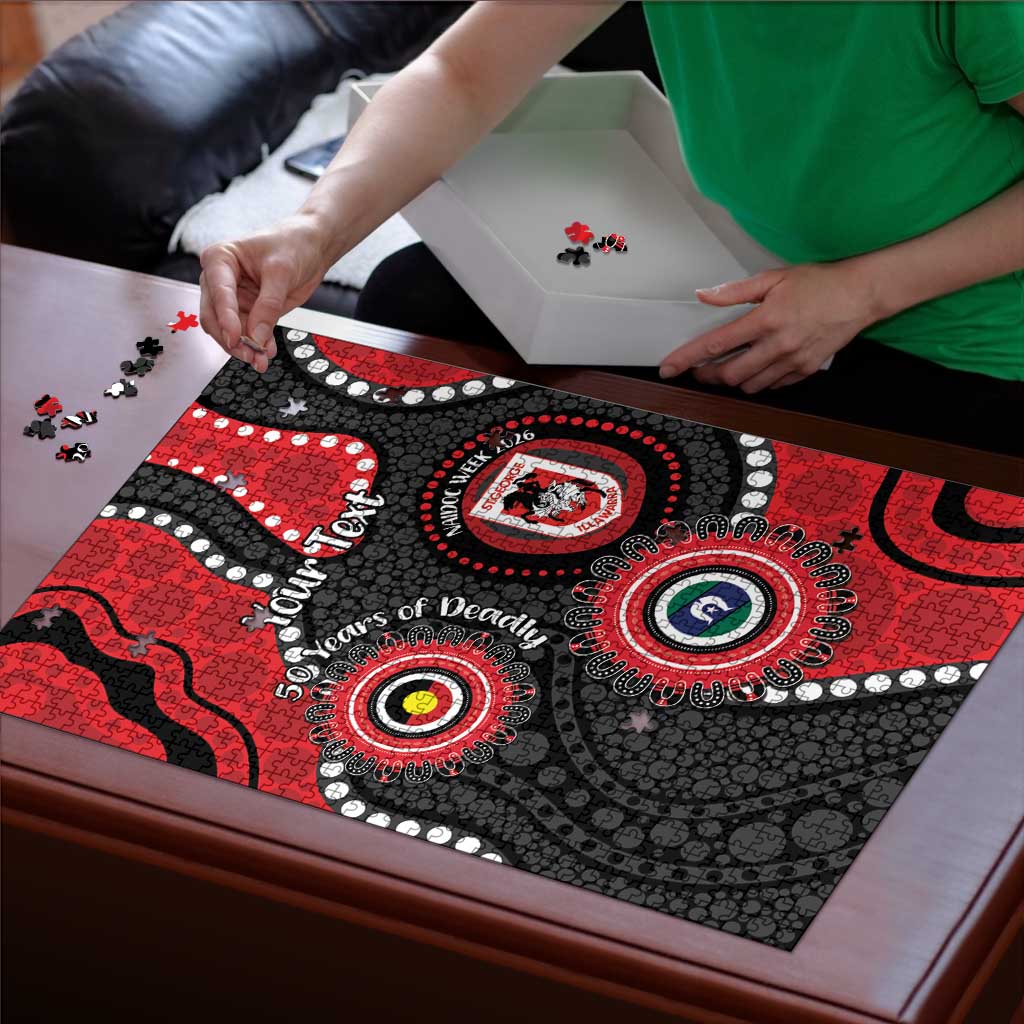 Dragons NAIDOC Week 2026 Personalised Puzzle 50 Years of Deadly Aboriginal Art