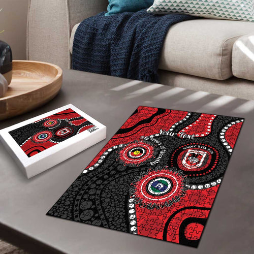 Dragons NAIDOC Week 2026 Personalised Puzzle 50 Years of Deadly Aboriginal Art