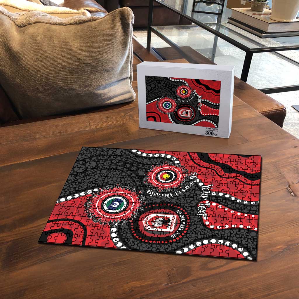 Dragons NAIDOC Week 2026 Personalised Puzzle 50 Years of Deadly Aboriginal Art
