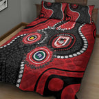 Dragons NAIDOC Week 2026 Personalised Quilt Bed Set 50 Years of Deadly Aboriginal Art