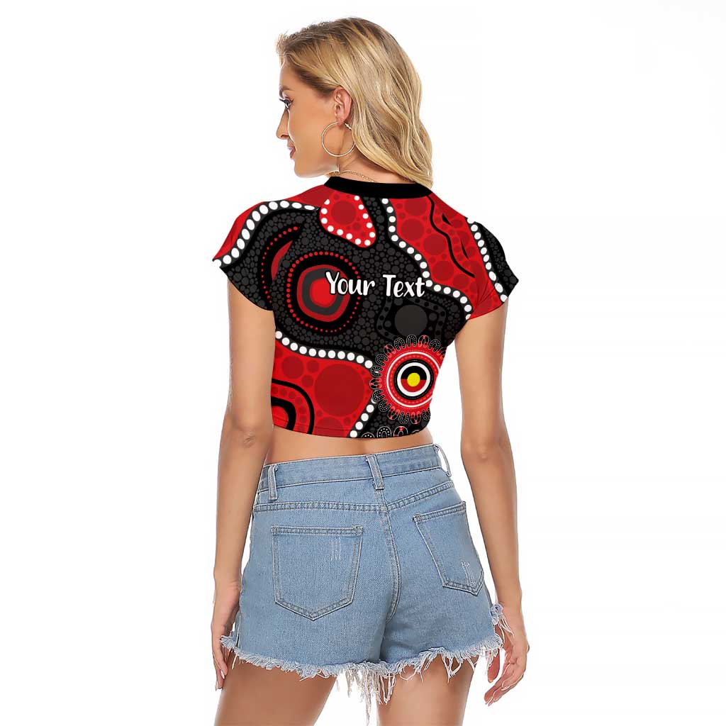 Dragons NAIDOC Week 2026 Personalised Raglan Cropped T Shirt 50 Years of Deadly Aboriginal Art