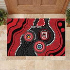 Dragons NAIDOC Week 2026 Personalised Rubber Doormat 50 Years of Deadly Aboriginal Art