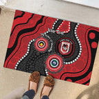 Dragons NAIDOC Week 2026 Personalised Rubber Doormat 50 Years of Deadly Aboriginal Art