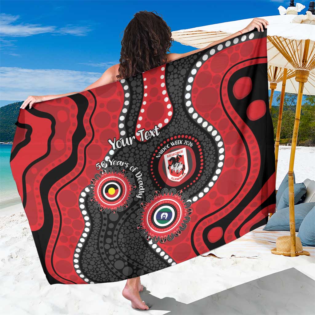 Dragons NAIDOC Week 2026 Personalised Sarong 50 Years of Deadly Aboriginal Art