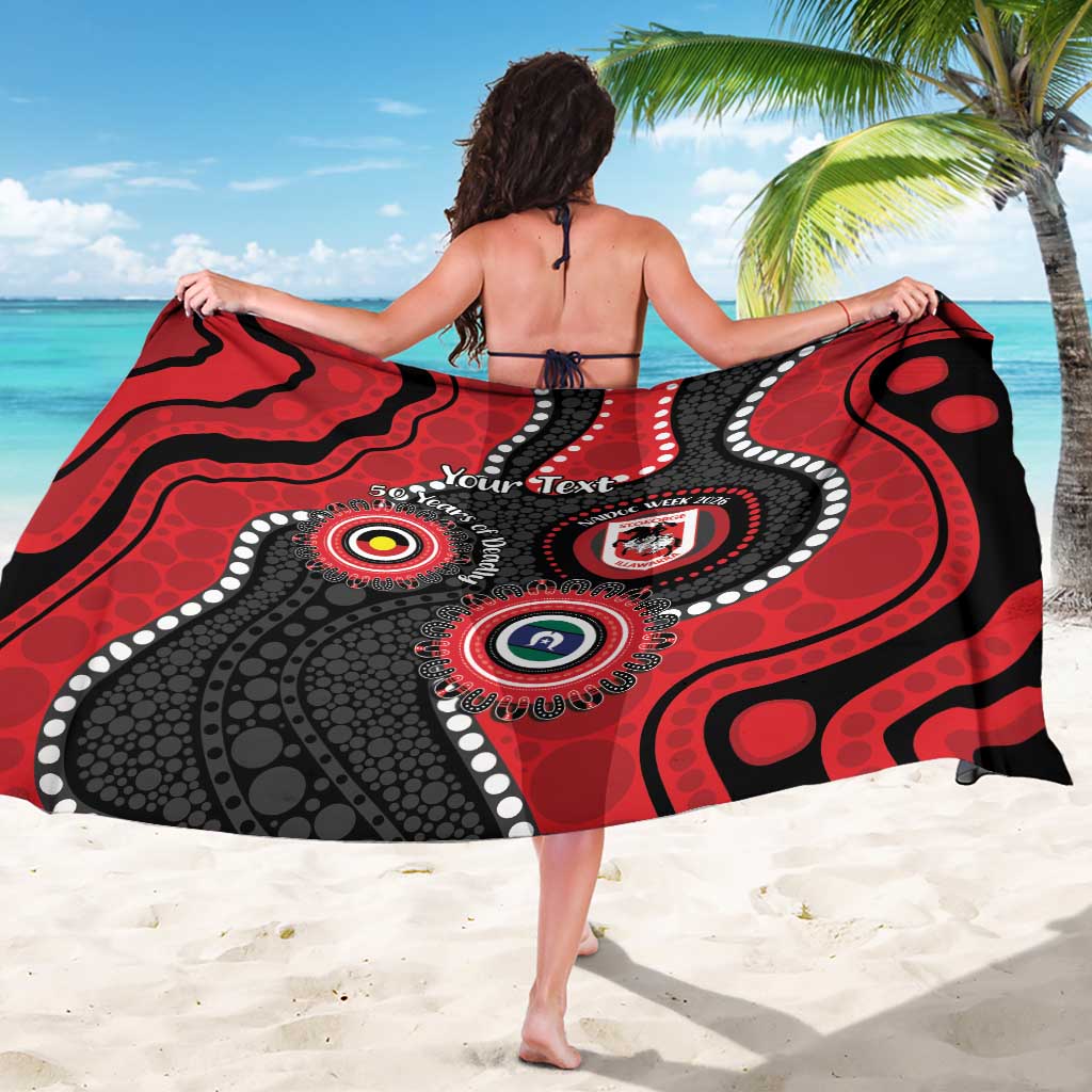 Dragons NAIDOC Week 2026 Personalised Sarong 50 Years of Deadly Aboriginal Art