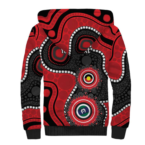 Dragons NAIDOC Week 2026 Personalised Sherpa Hoodie 50 Years of Deadly Aboriginal Art