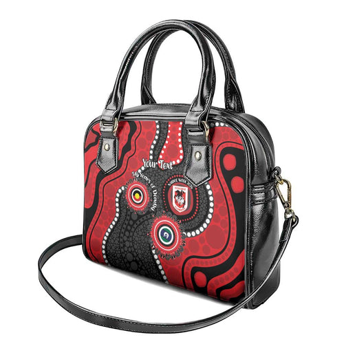Dragons NAIDOC Week 2026 Personalised Shoulder Handbag 50 Years of Deadly Aboriginal Art