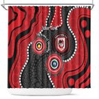 Dragons NAIDOC Week 2026 Personalised Shower Curtain 50 Years of Deadly Aboriginal Art