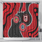 Dragons NAIDOC Week 2026 Personalised Shower Curtain 50 Years of Deadly Aboriginal Art