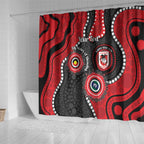 Dragons NAIDOC Week 2026 Personalised Shower Curtain 50 Years of Deadly Aboriginal Art
