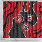 Dragons NAIDOC Week 2026 Personalised Shower Curtain 50 Years of Deadly Aboriginal Art