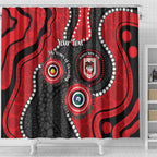 Dragons NAIDOC Week 2026 Personalised Shower Curtain 50 Years of Deadly Aboriginal Art