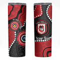 Dragons NAIDOC Week 2026 Personalised Skinny Tumbler 50 Years of Deadly Aboriginal Art