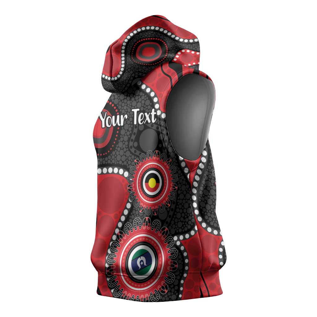 Dragons NAIDOC Week 2026 Personalised Sleeveless Hoodie 50 Years of Deadly Aboriginal Art