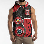 Dragons NAIDOC Week 2026 Personalised Sleeveless Hoodie 50 Years of Deadly Aboriginal Art