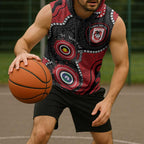 Dragons NAIDOC Week 2026 Personalised Sleeveless Hoodie 50 Years of Deadly Aboriginal Art