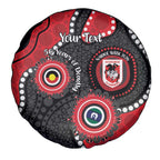 Dragons NAIDOC Week 2026 Personalised Spare Tire Cover 50 Years of Deadly Aboriginal Art