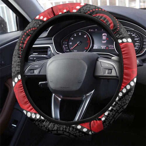 Dragons NAIDOC Week 2026 Steering Wheel Cover 50 Years of Deadly Aboriginal Art
