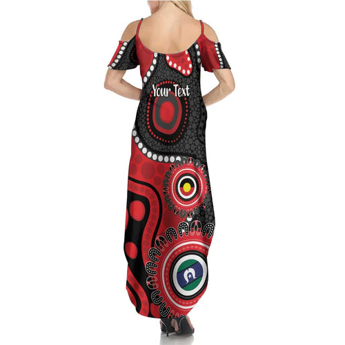 Dragons NAIDOC Week 2026 Personalised Summer Maxi Dress 50 Years of Deadly Aboriginal Art